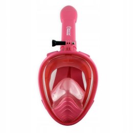 Maska do Nurkowania Snorkelingu MASTER Pełnotwarzowa XS Pink Master
