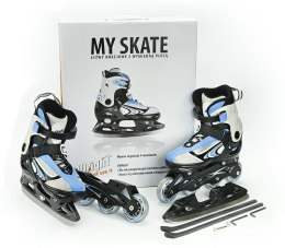 ŁYŻWY HOKEJOWE MY SKATE NIEBIESKIE 29-32