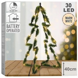 Choinka sztuczna świecąca zielona 30 LED 40 cm Home Styling Collection