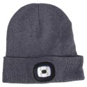 Czapka z latarką beanie szara Vilde