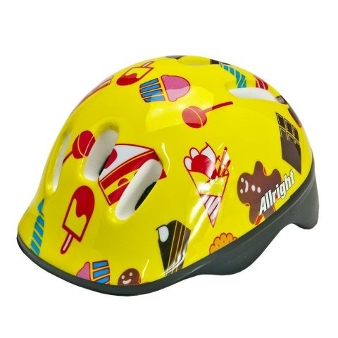 KASK ROWEROWY ALLRIGHT KIDS YELLOW MV6-2