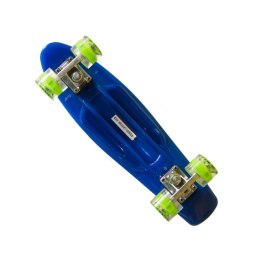 Deskorolka Mini Longboard - niebieska Master