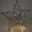 Gwiazda świecąca czarna 60 LED 50 cm Vilde