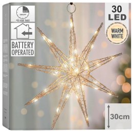 Gwiazda świecąca złota 30 LED 30 cm Vilde