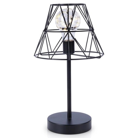 Lampa stołowa na baterię LED czarna 30,5 cm Vilde