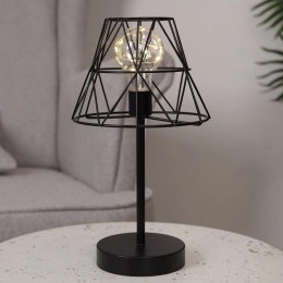 Lampa stołowa na baterię LED czarna 30,5 cm Vilde