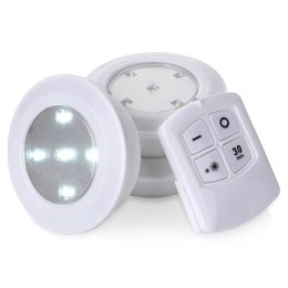 Lampka nocna LED z taśmą samoprzylepną pilot 9,5 cm 3 szt. FX Light