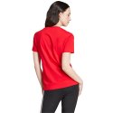 Koszulka damska adidas Loungewear Essentials Slim Logo Tee czerwona IY9189