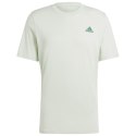 Koszulka męska adidas Essentials Single Jersey Embroidered Small Logo Tee jasnozielona IX0119