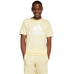 Koszulka męska adidas Essentials Single Jersey Big Logo Tee żółta IX0135