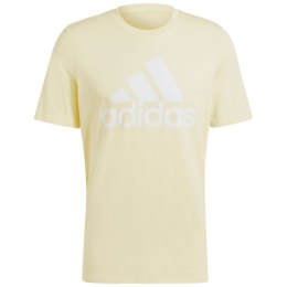 Koszulka męska adidas Essentials Single Jersey Big Logo Tee żółta IX0135