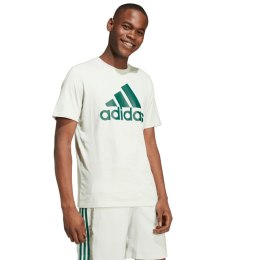 Koszulka męska adidas Essentials Single Jersey Big Logo zielona IX0136