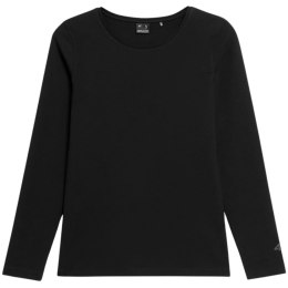 Koszulka damska Longsleeve 4F F376 głęboka czerń 4FWMM00TLONF376 20S